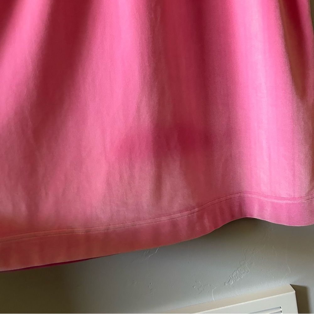 Buru Pink Velvet Long Sleeve Track Midi Dress Size 1x - Picture 10 of 10